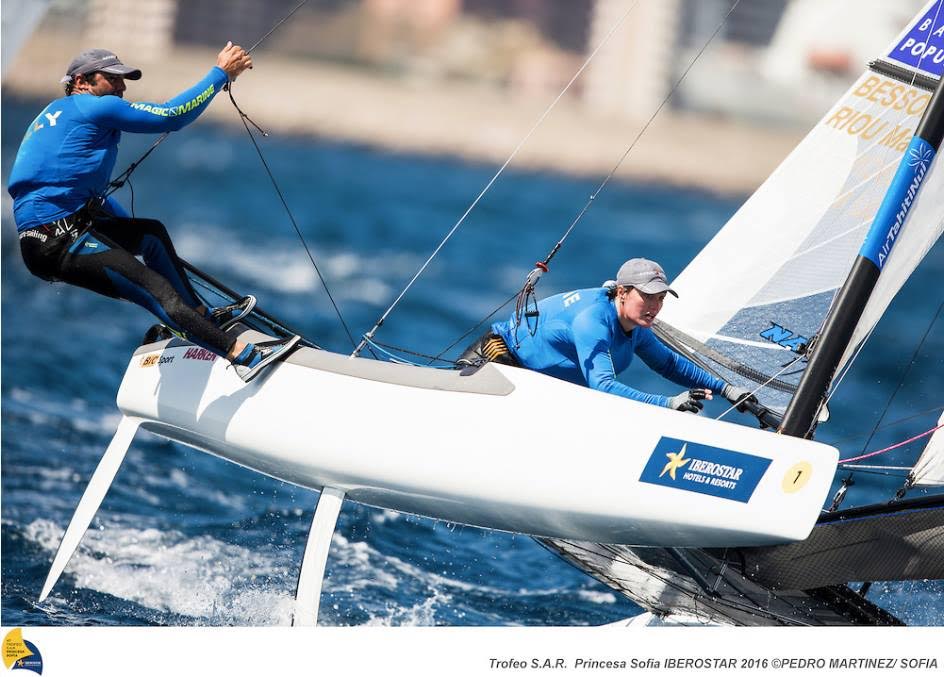 Nacra 17 : Le duo Besson / Riou 6ème à l’étape Hyères Sailing World Cup