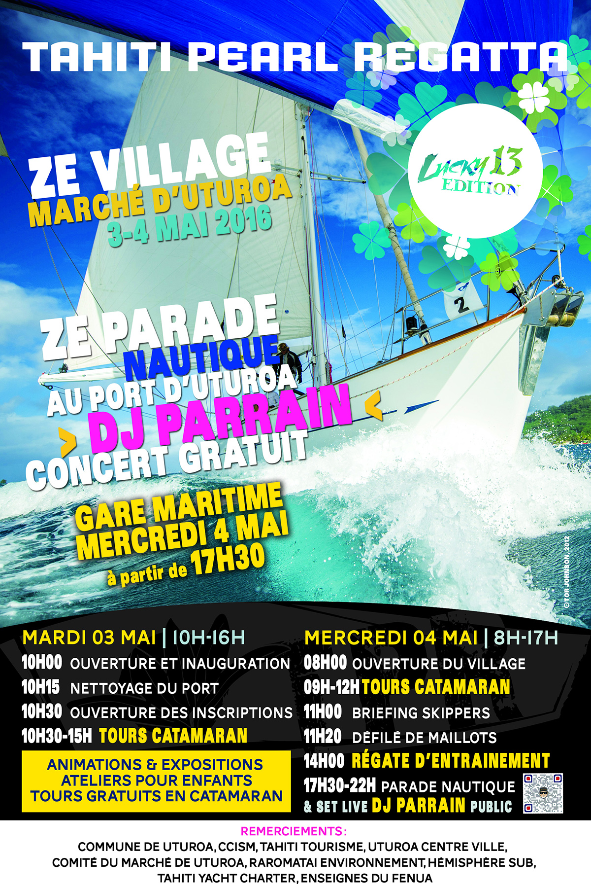 Tahiti Pearl Regatta : un village et une parade pour célébrer la voile à Uturoa
