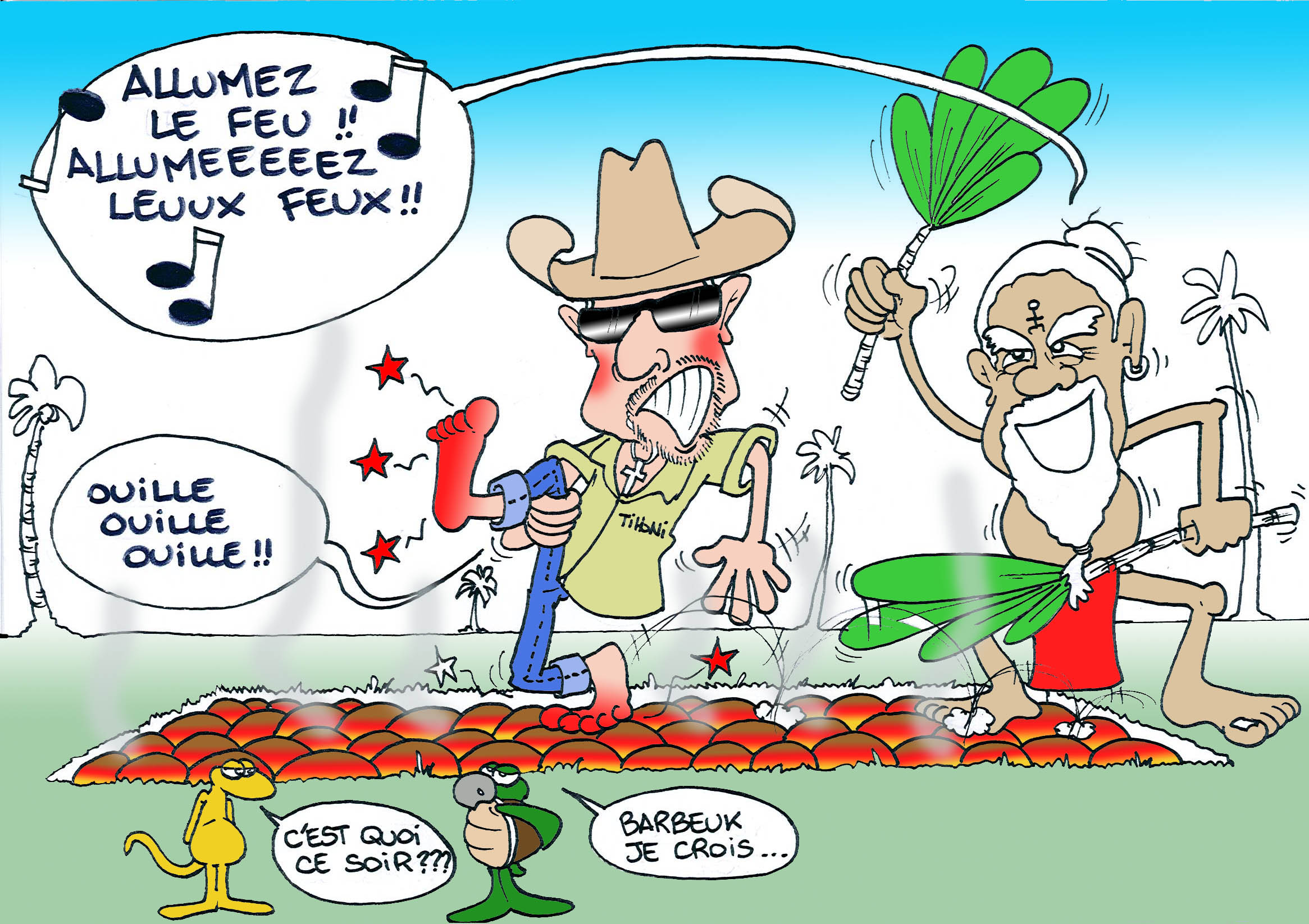 "Johnny marche sur le feu" par Munoz