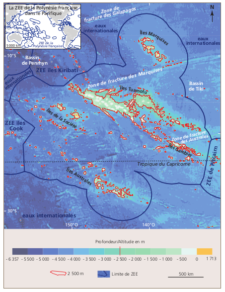 "Les zones les plus prometteuses sont localisées dans les parties nord-est et sud-ouest du plateau des Tuamotu, et secondairement vers la chaîne des monts sous-marins Tarava (au sud des îles de La Société)", décrit l'étude.