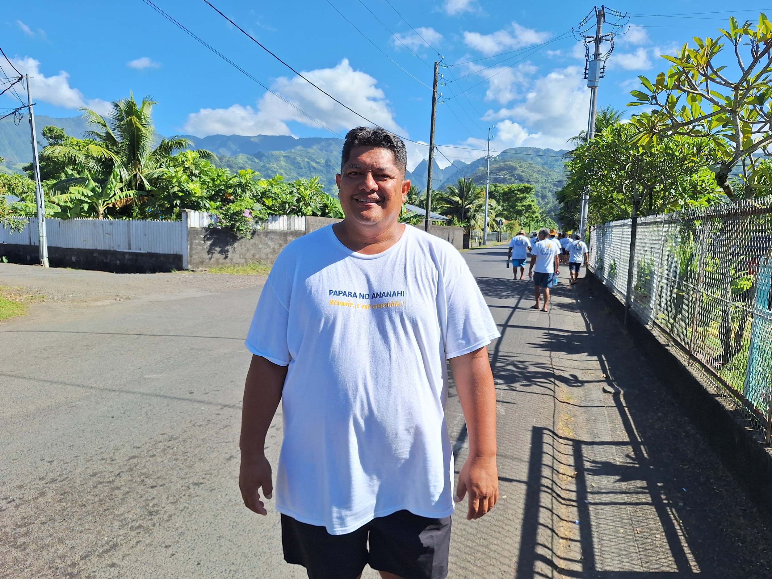 Fabien Rima, tête de liste de Papara no ananahi (Crédit : Anne-Charlotte Lehartel).