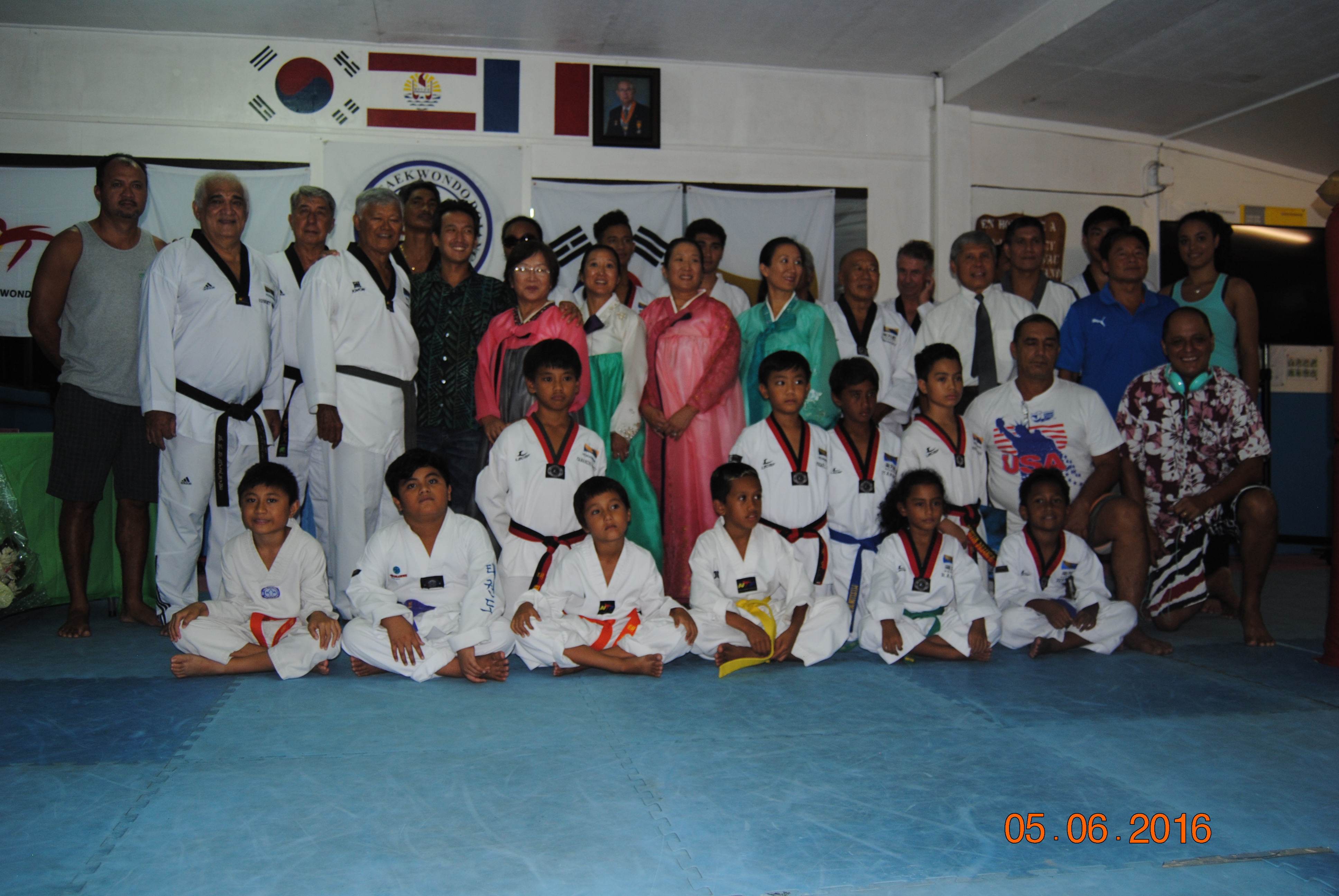 Commémoration de l'anniversaire de Maître Young Bo Chang, Pioneer du Taekwondo à Tahiti
