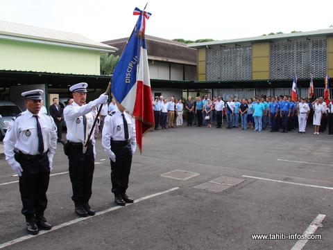 Hommage national aux policiers morts pour la France, ce matin à la DSP