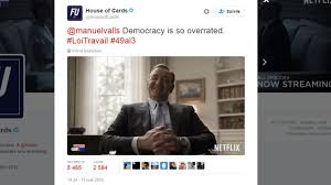 49-3: quand Manuel Valls se fait taquiner par l'équipe de "House of Cards"