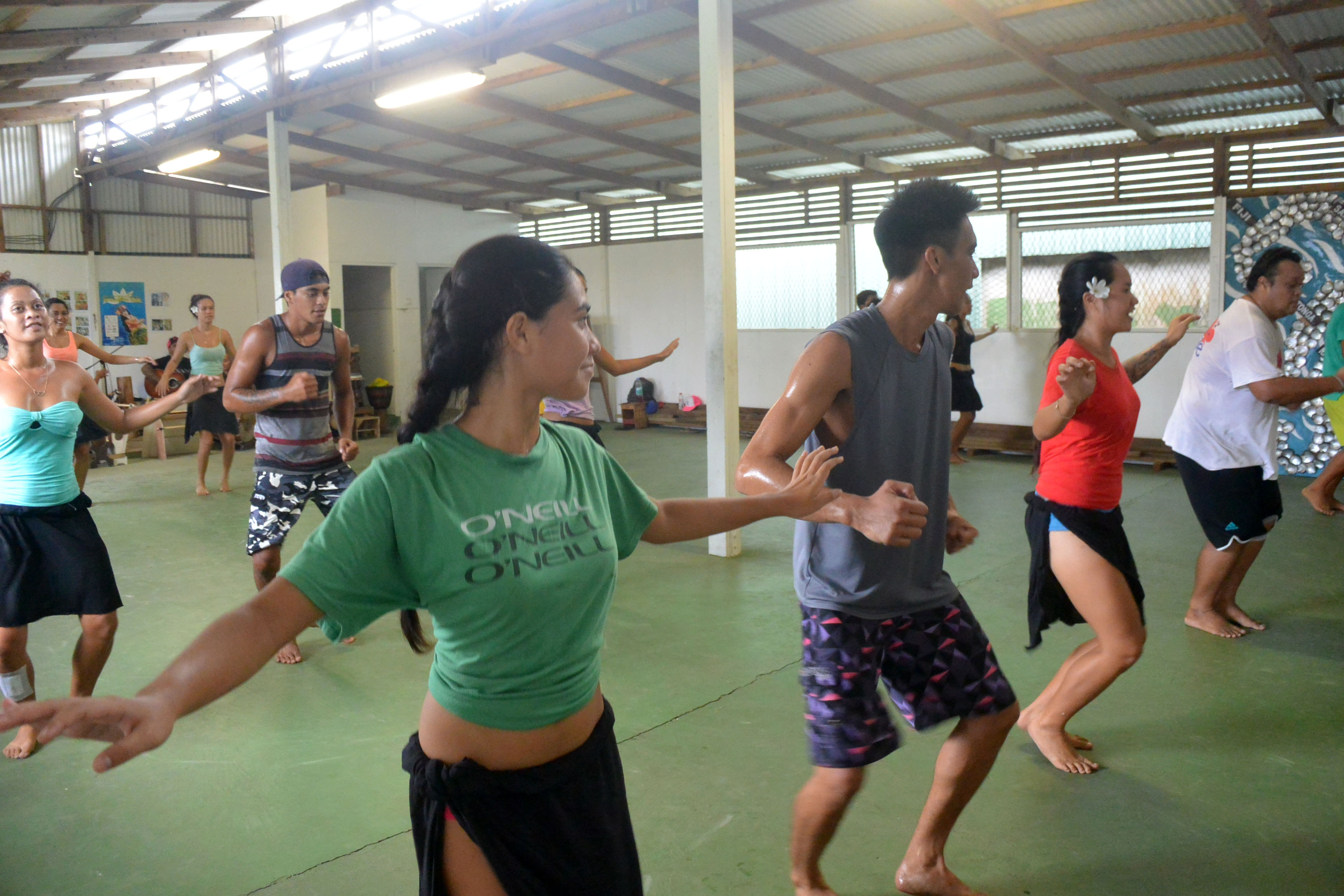 Le groupe en pleine répétition : à fond avant le grand départ le 15 juin prochain.