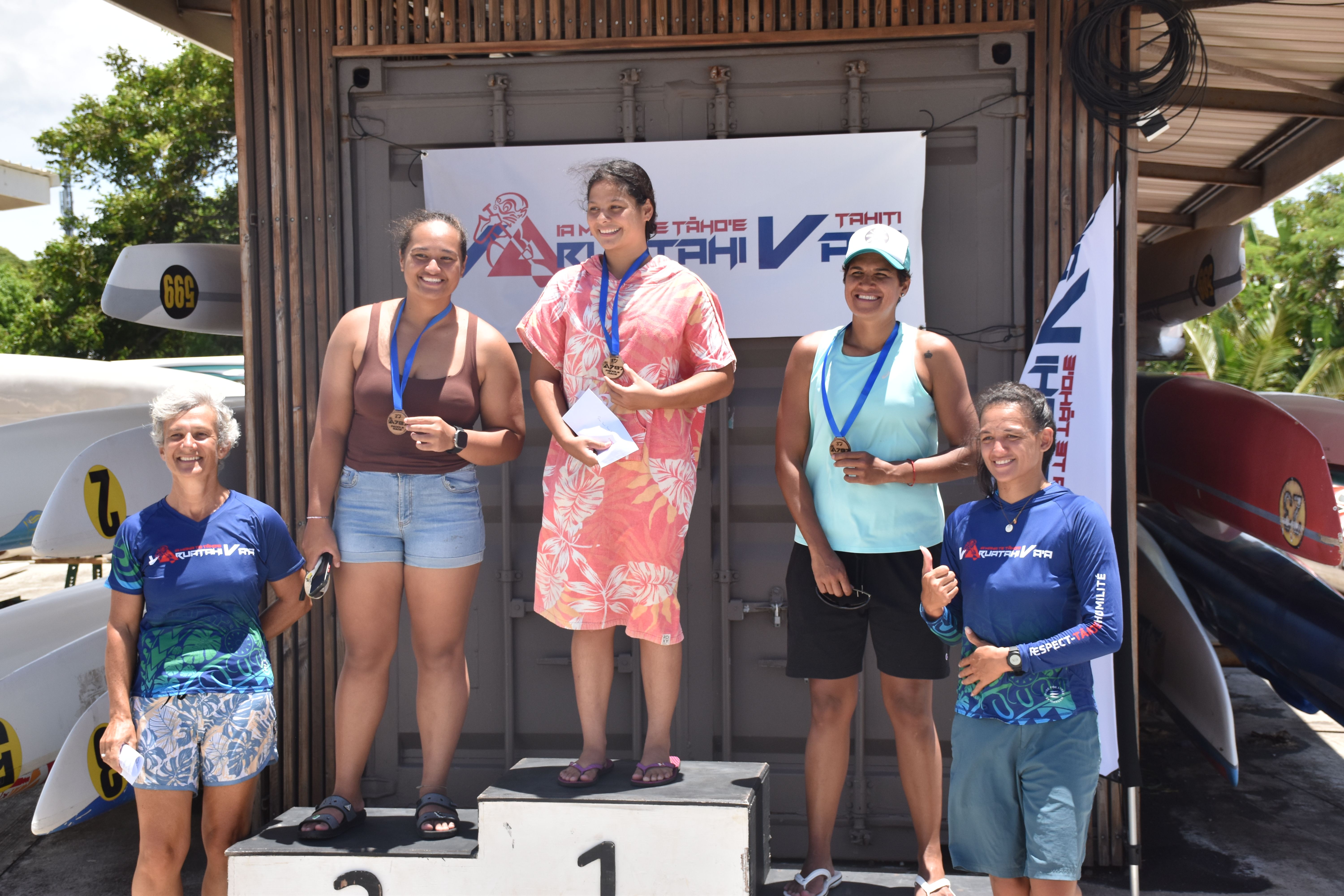 Le podium seniors dames.