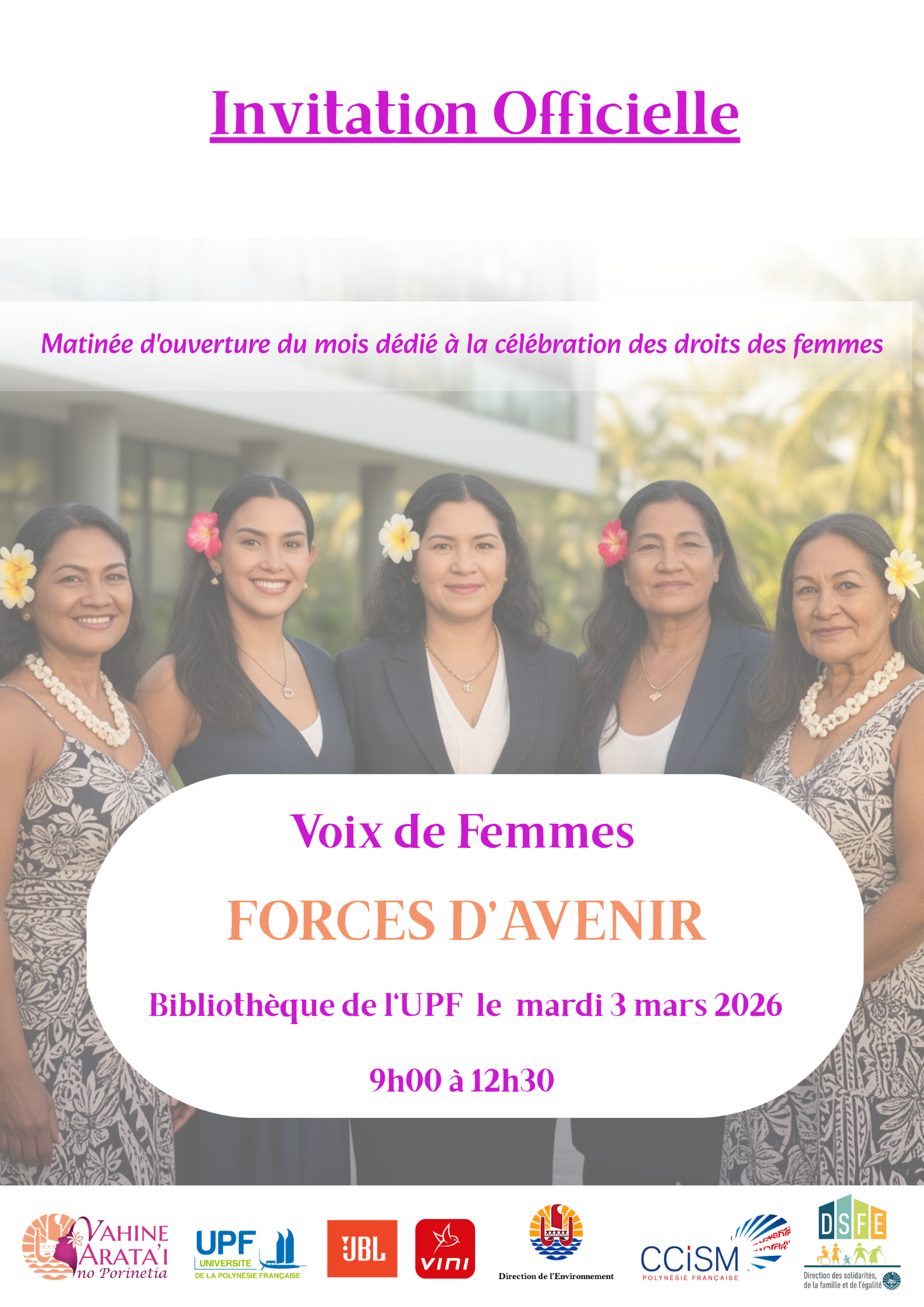 Lancement du mois de mars dédié aux droits des femmes