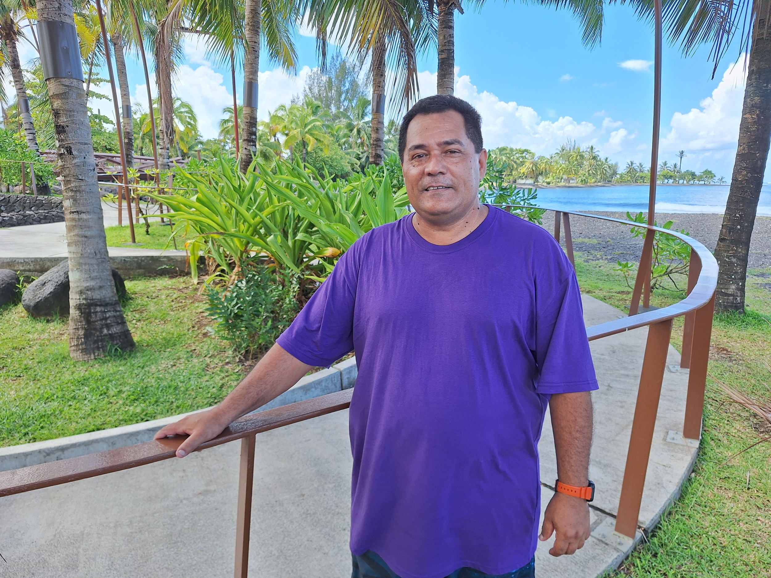 Tamu Tufariua, tête de liste de Taiarapu-Ouest Unie.