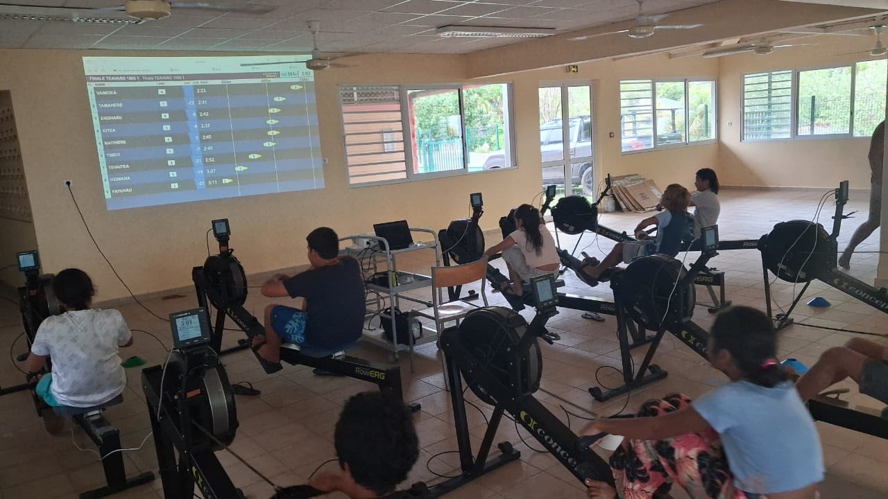 L'école de Teavaro à Moorea était connecté pour participer à la compétition.