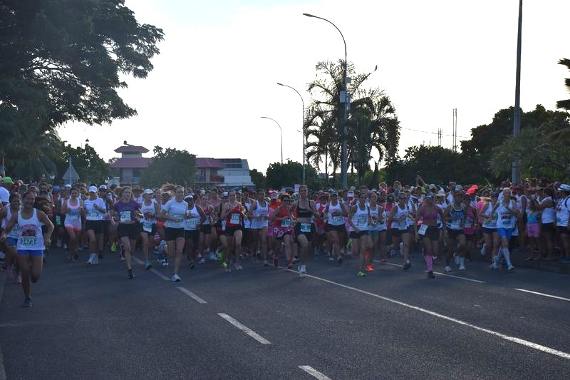 4 000 femmes ont participé à cette 24e édition de la Tahitienne, samedi.