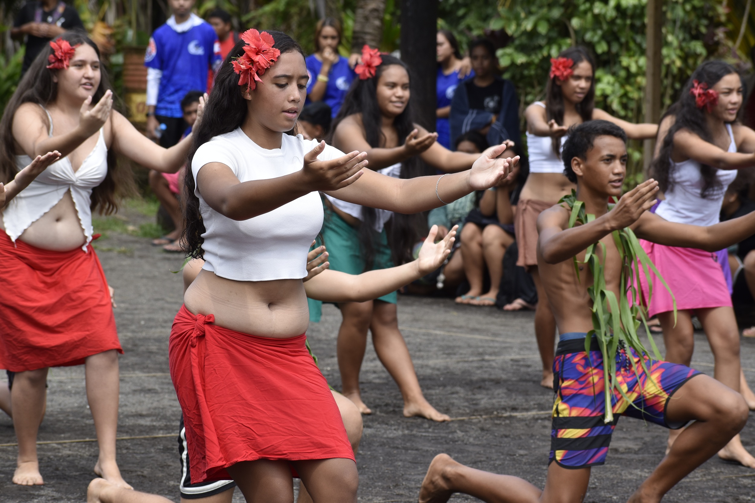 Danse et ‘ōrero des élèves de Taravao et des Marquises.