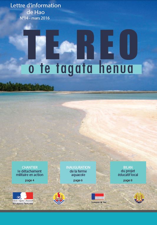 A l'initiative de cette revue, le groupe de travail "Communication Hao" composé de représentants de l'Etat, de la Polynésie française et de la commune de Hao. Le premier magazine promettait une publication trimestrielle.  Mais, de décembre 2013 à mars 2016 il n'y a eu aucune publication. Le N°14 daté de mars 2016 est sorti au début de ce mois de mai.