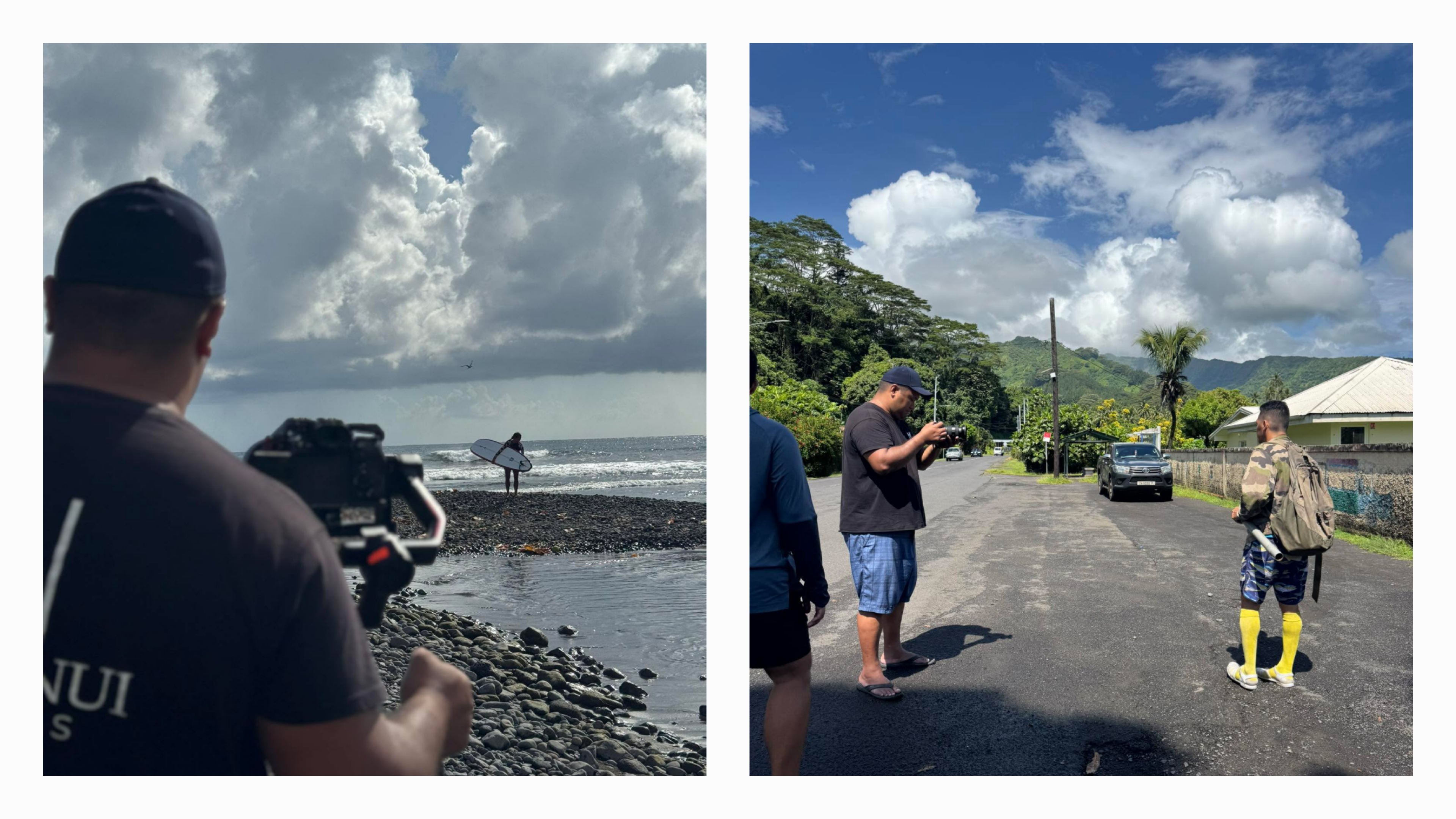 Une cousine surfeuse endosse le rôle de la légendaire Hinaraurea. Son oncle, acteur principal sur le tournage.