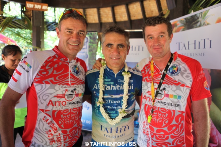 Jean-Michel Monot, (X-Terra), Laurent Jalabert et Benoît Rivals (ronde tahitienne)