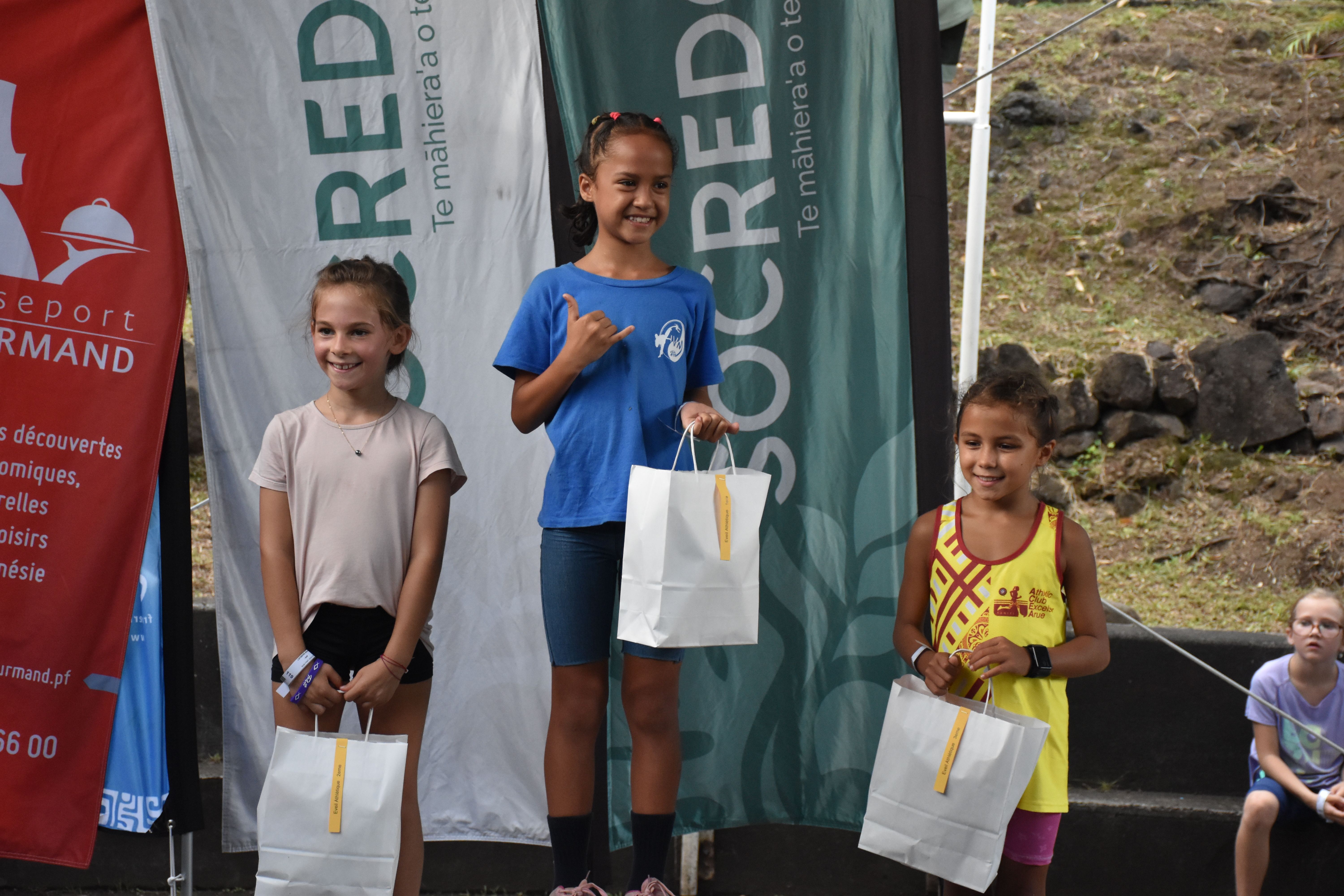 Les plus jeunes ont eu aussi droit à leur médaille.