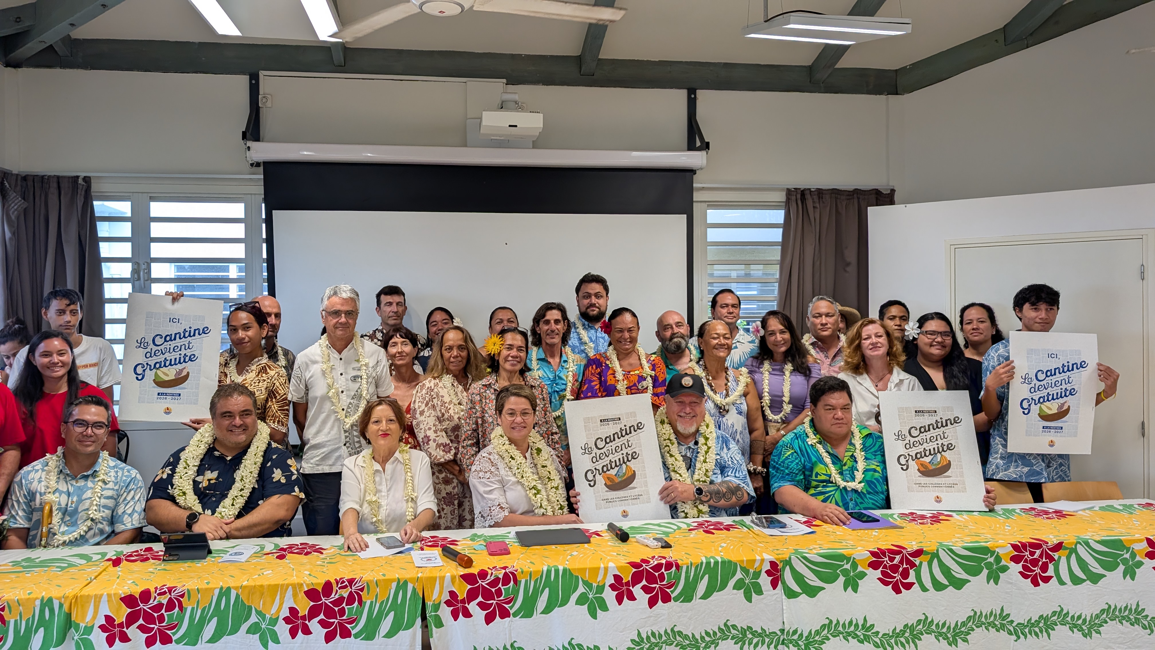 La première cantine gratuite de Polynésie est à Mahina