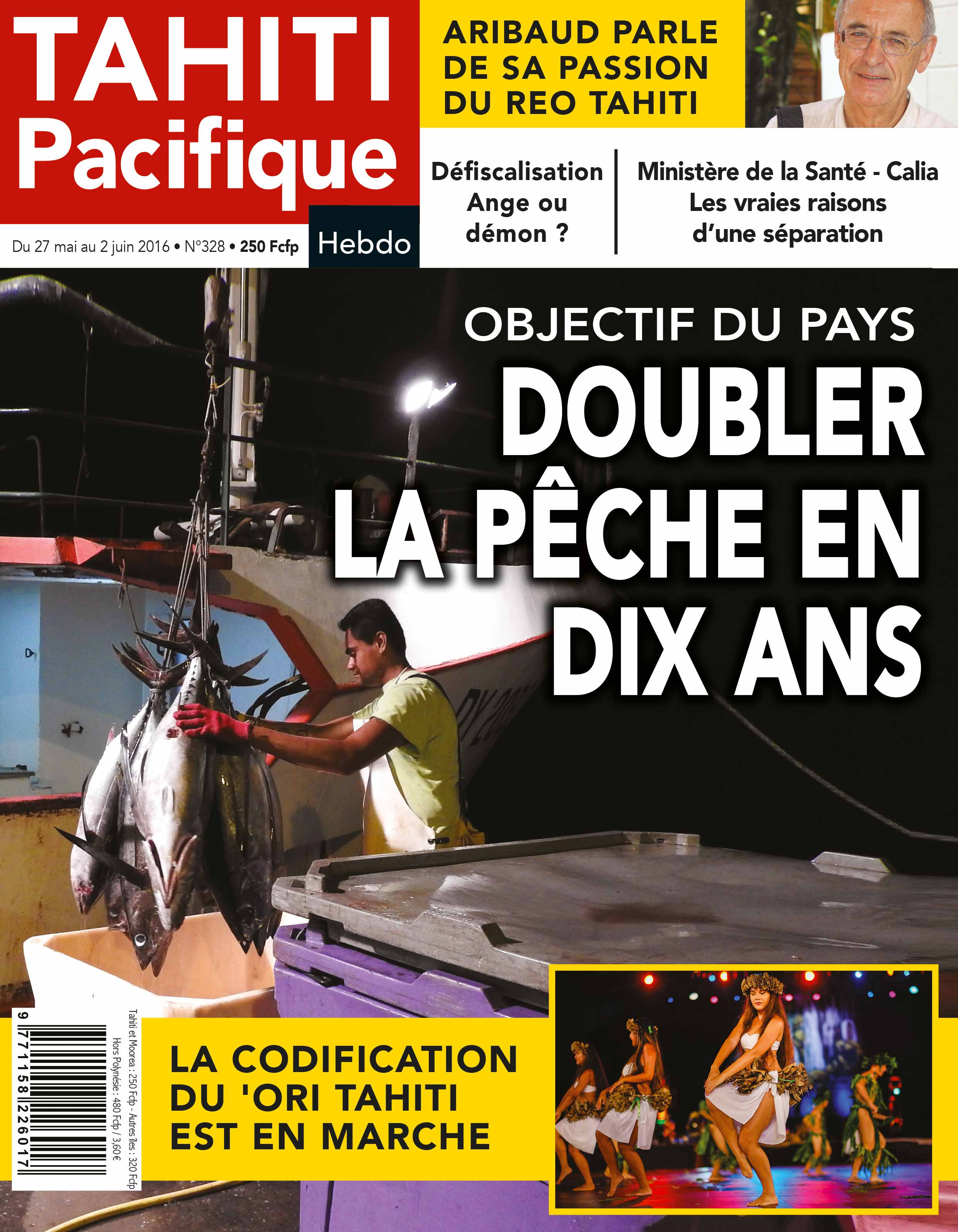 A la Une de Tahiti Pacifique Hebdo ce vendredi