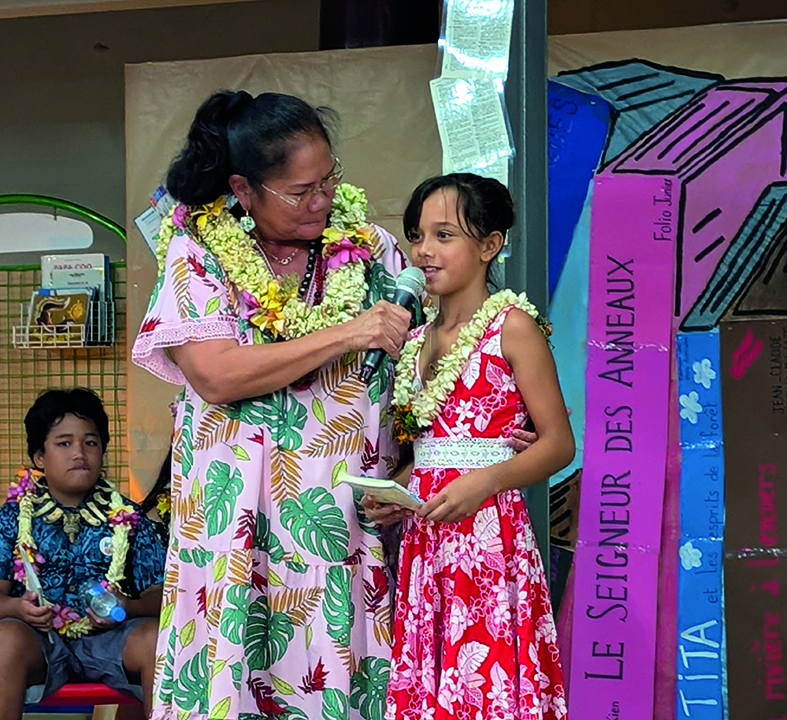 La jeune Vanille a remporté la finale régionale des Marquises.