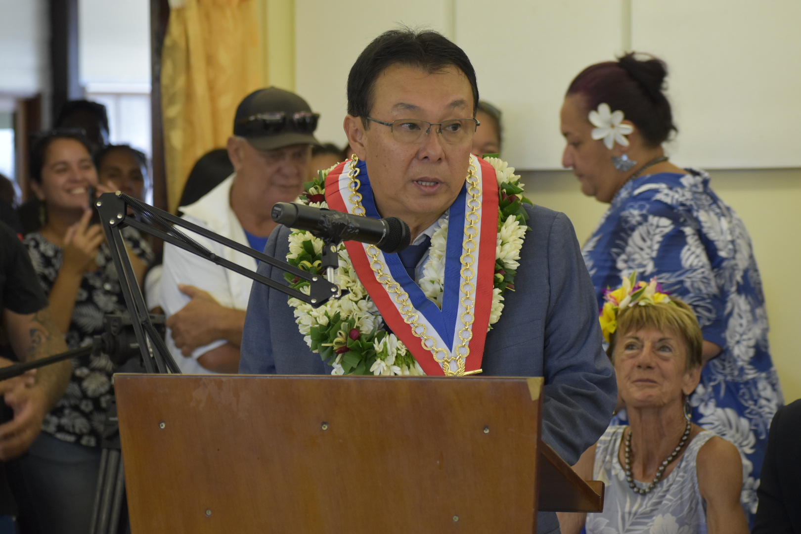 Willy Chung Sao est le nouveau maire de Taiarapu-Est (Crédit : Anne-Charlotte Lehartel).