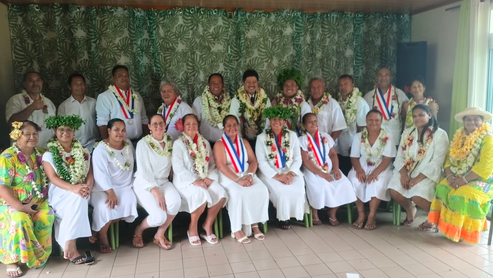 L’investiture du conseil municipal a eu lieu samedi à la mairie de Vairao (Crédit : DR).