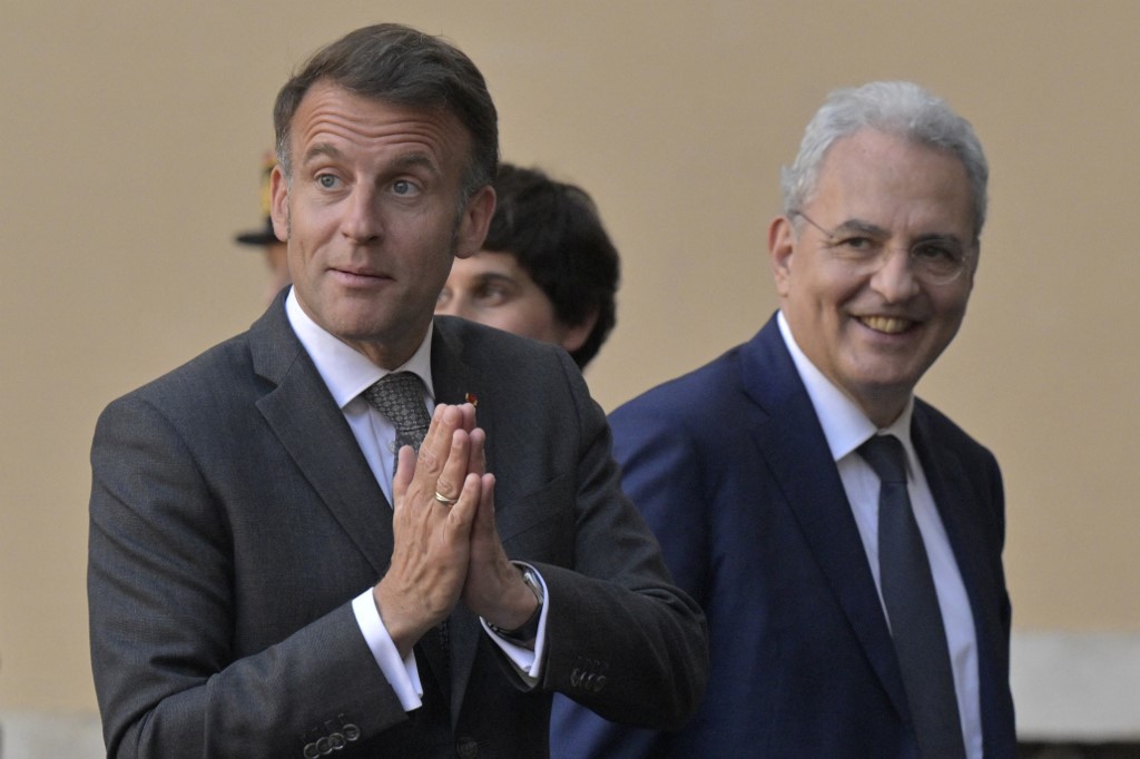 Macron à Rome pour sa première rencontre avec Léon XIV
