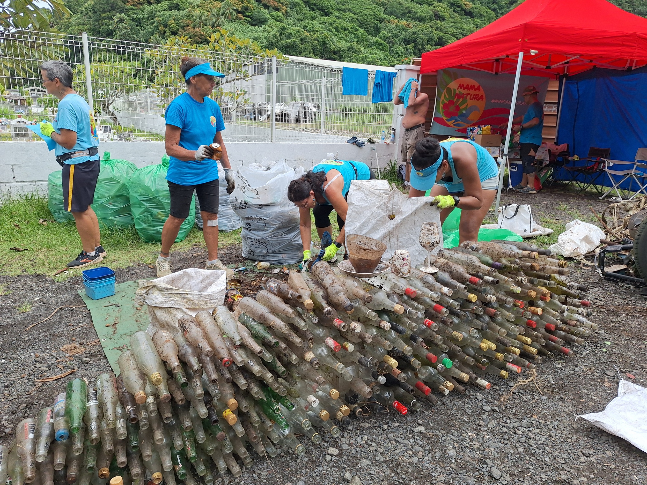Au total, ce sont 709 kg de déchets qui ont été ramassés et triés.