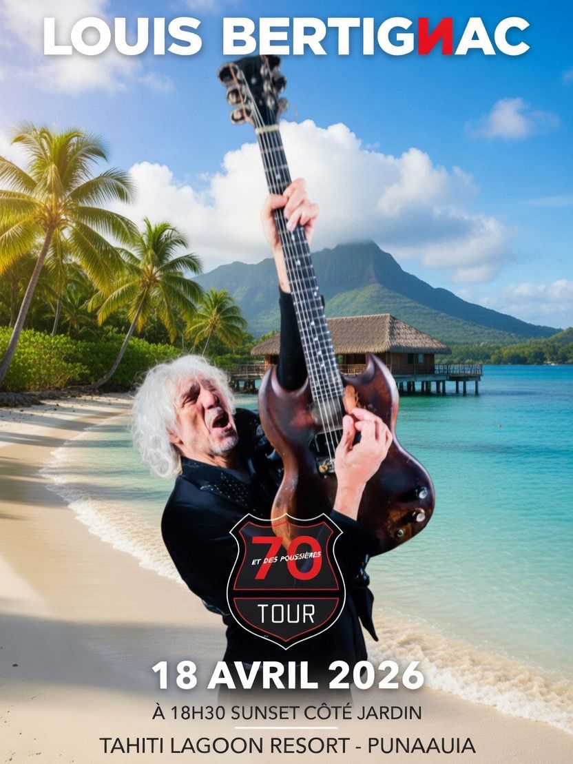 Louis Bertignac fait carton plein pour son concert à Tahiti