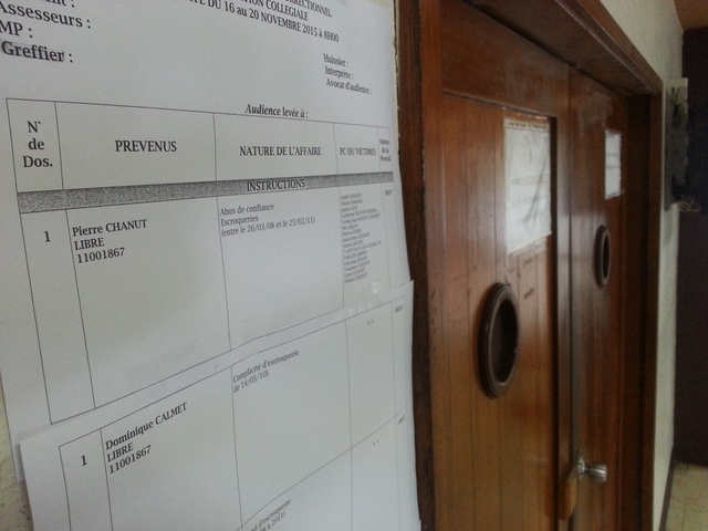 Les péripéties procédurales du dossier d'escroquerie présumée, dit "affaire Chanut", seront bientôt réglées.