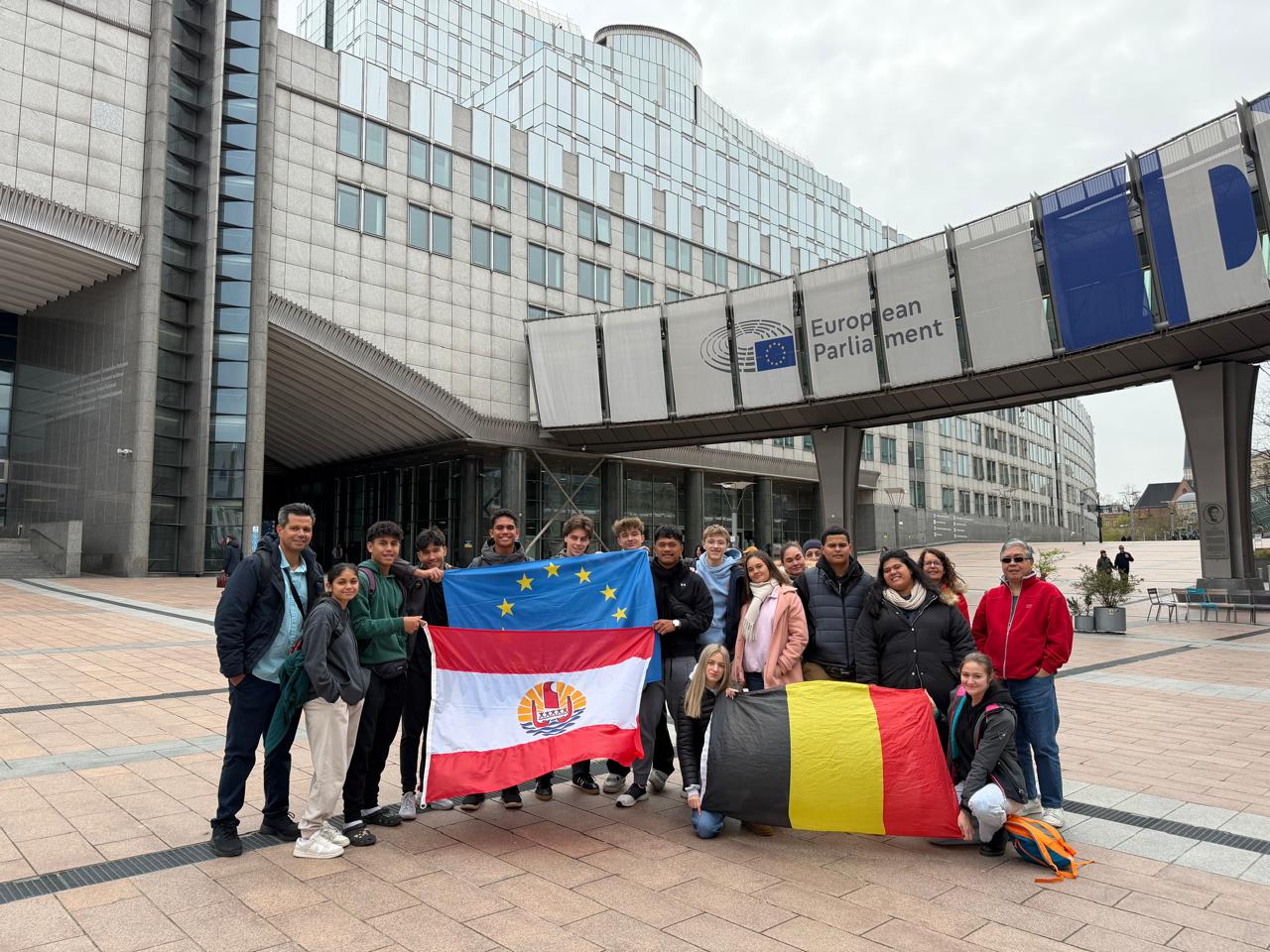 Une série de rencontres et visites qui ont conduit les élèves jusqu’au Parlement européen (Crédit : DR).