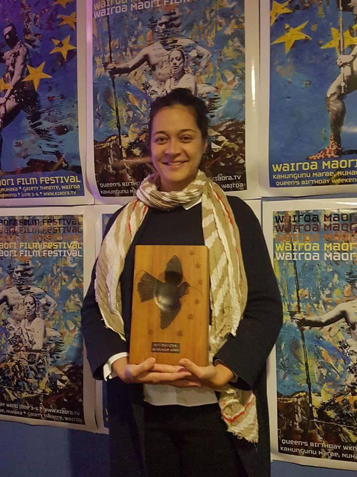 Tiairani Drollet-Le Caill, la productrice déléguée du film, ravie de cette belle promotion pour le fenua. (Photo : DR)