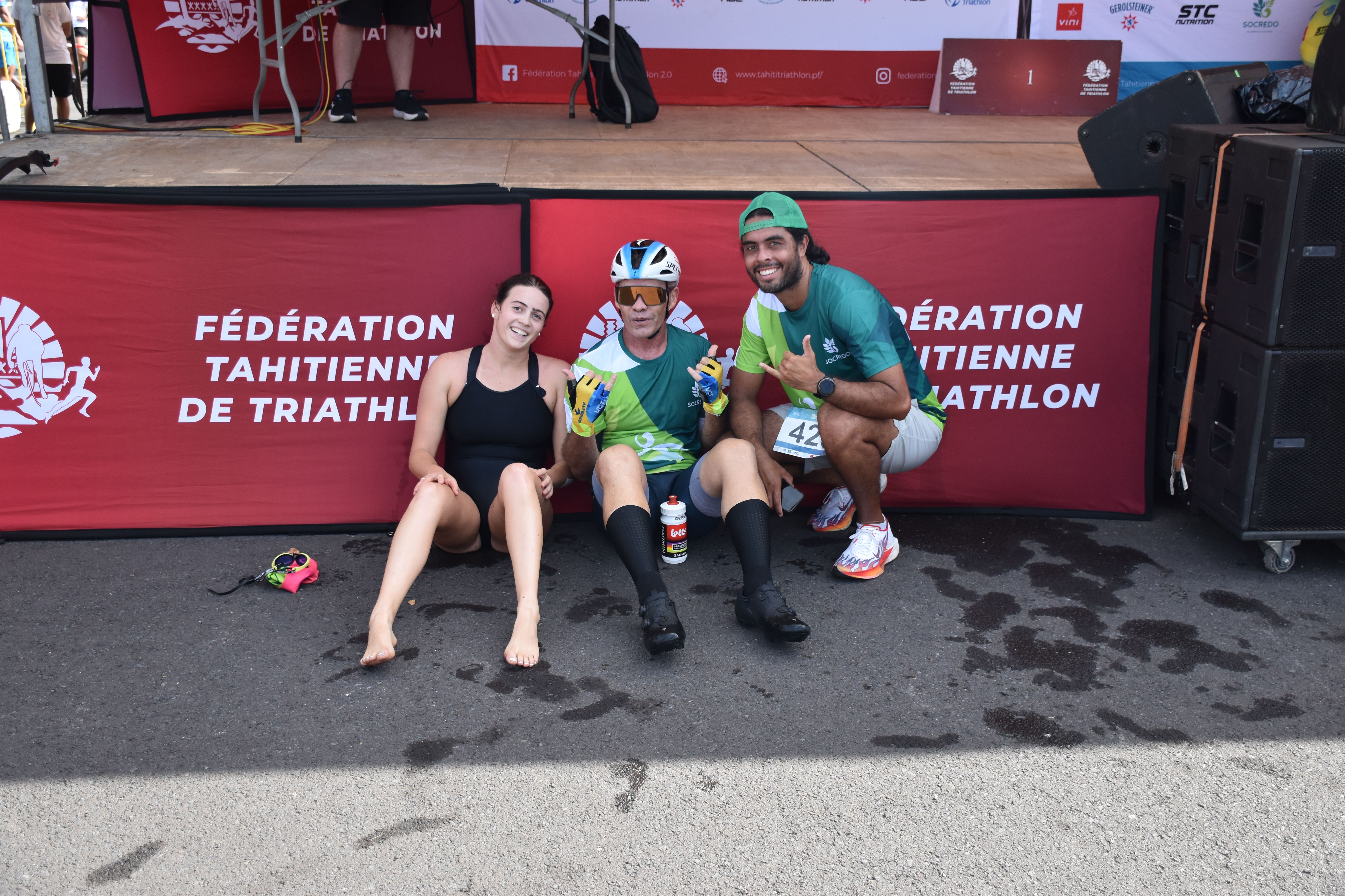 La team Socredo termine première des équipes mixtes.