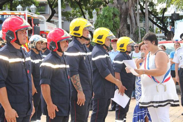 Les sapeurs-pompiers étaient à l'honneur ce samedi