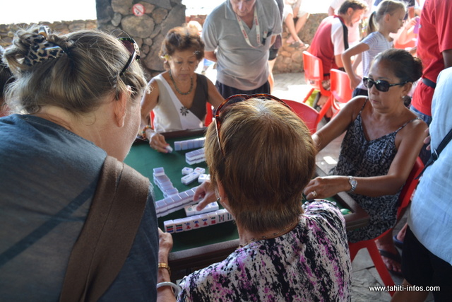 L'atelier du Mah-jong, les dominos chinois, très apprécié aussi de public