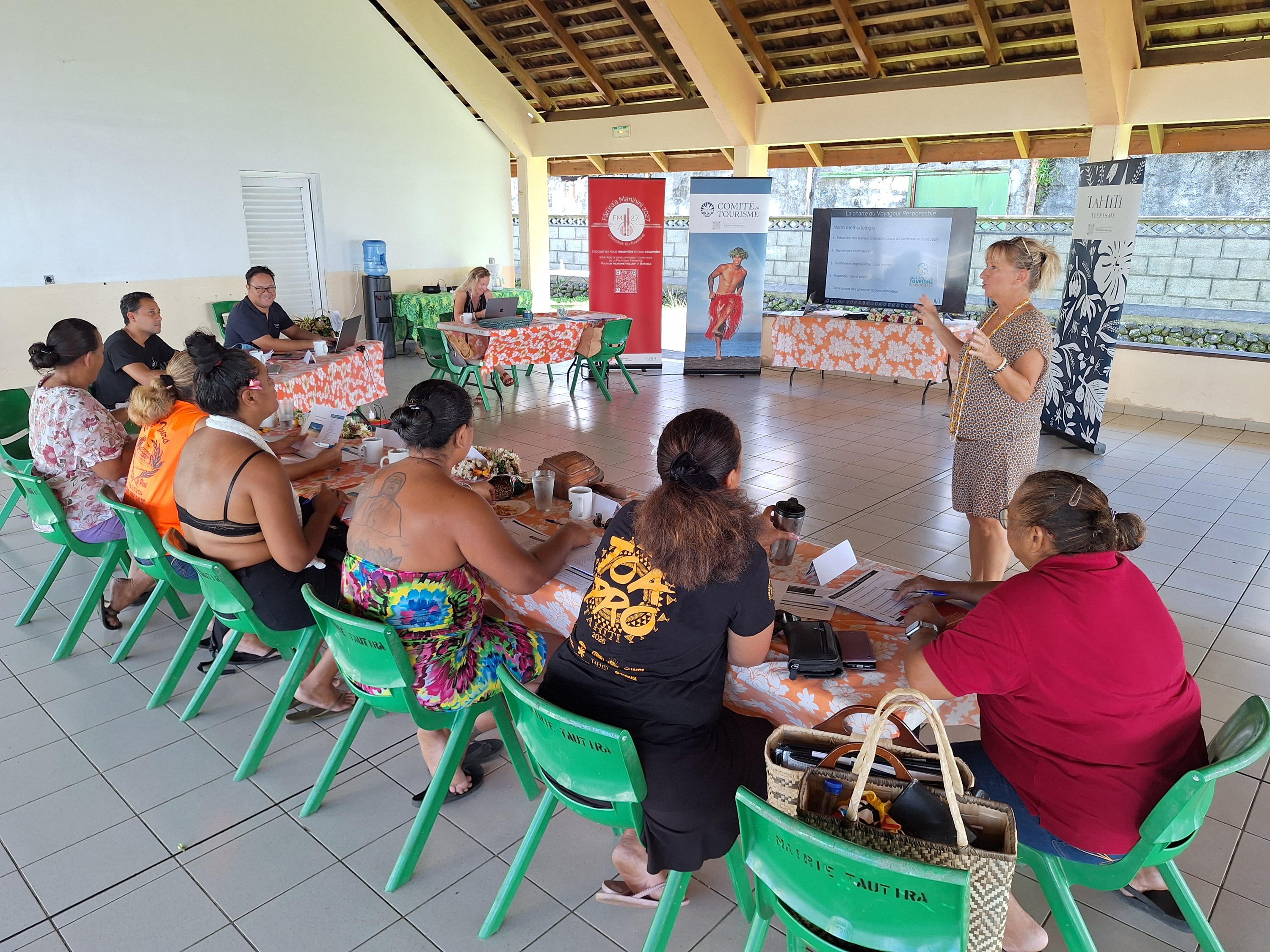 Les comités du tourisme de Tautira, Taiarapu-Ouest, Teva i Uta et Faa’a participent à cette troisième édition (Crédit : Anne-Charlotte Lehartel).