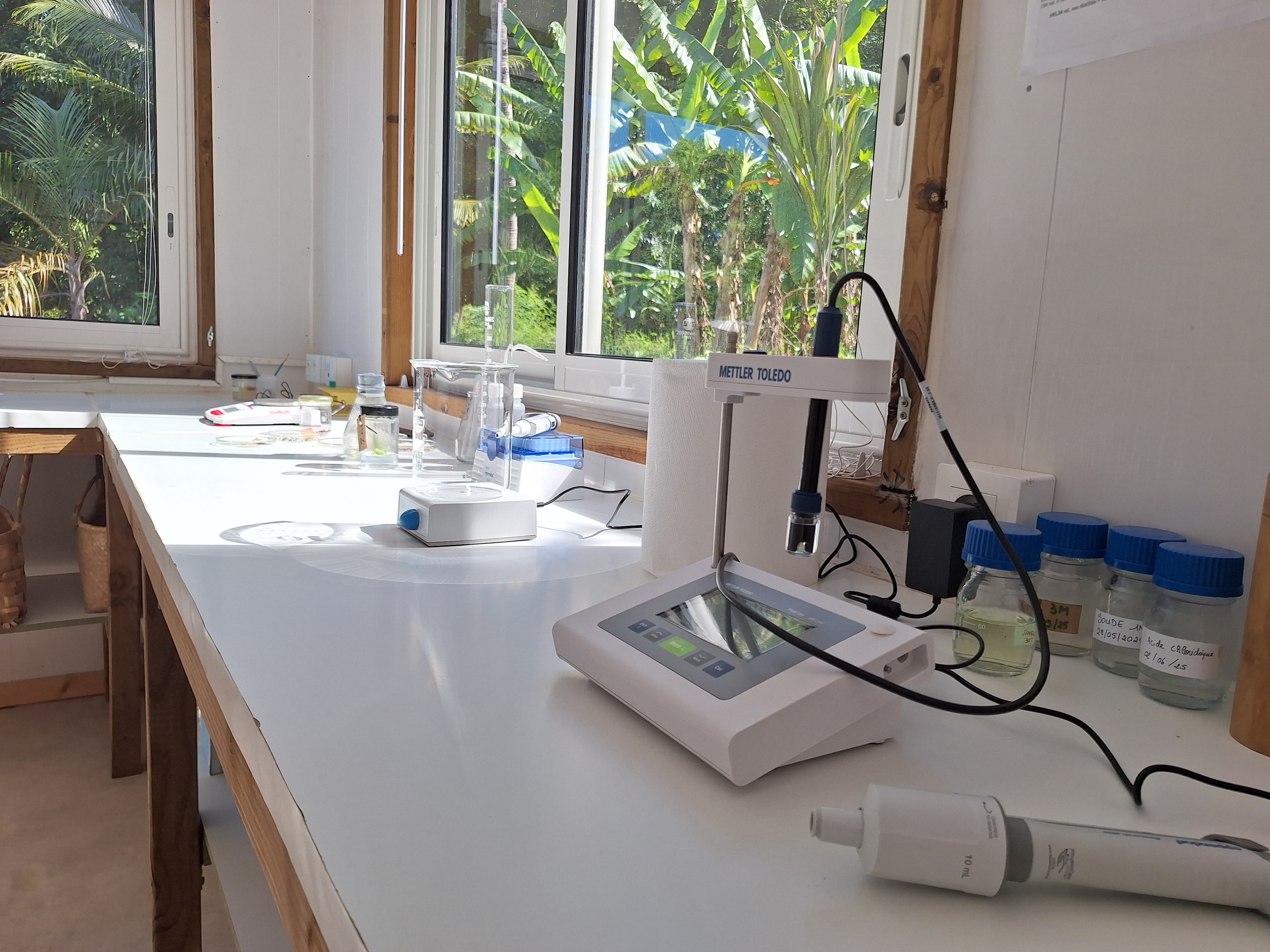 Ce laboratoire en container permet de produire massivement dans un espace réduit.