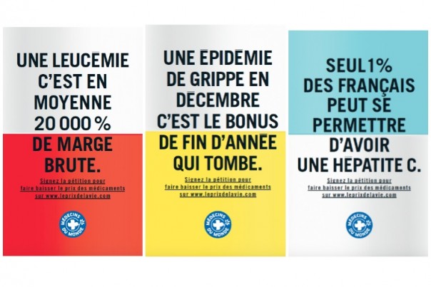 Campagne choc de Médecins du Monde contre les médicaments trop chers