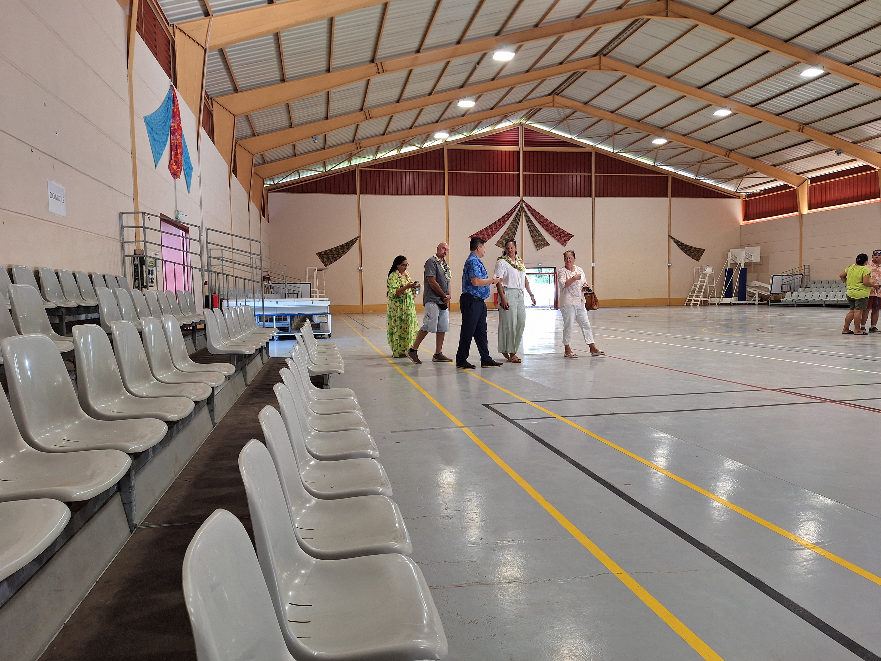 Flambant neuve, la salle omnisports de Toahotu manque d’annexes dédiées aux sports de combat.
