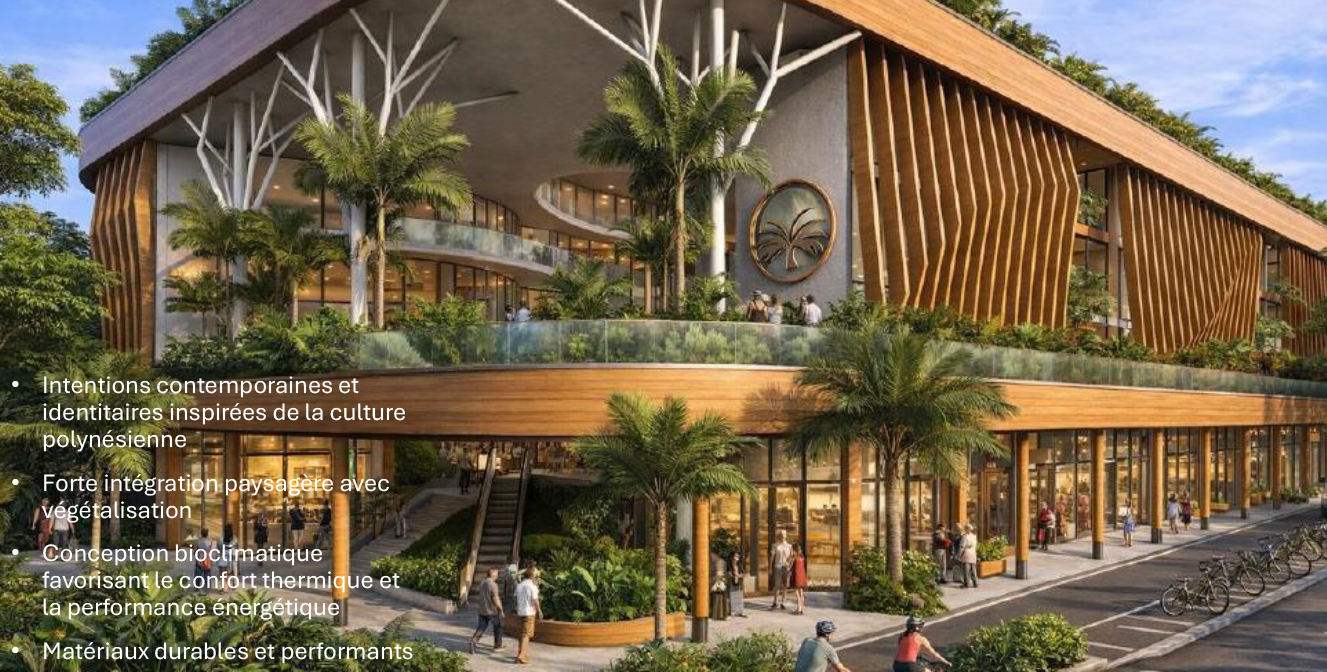 Le tout premier visage du futur projet Tamatahoa prévu à Papeete. ©Gouvernement