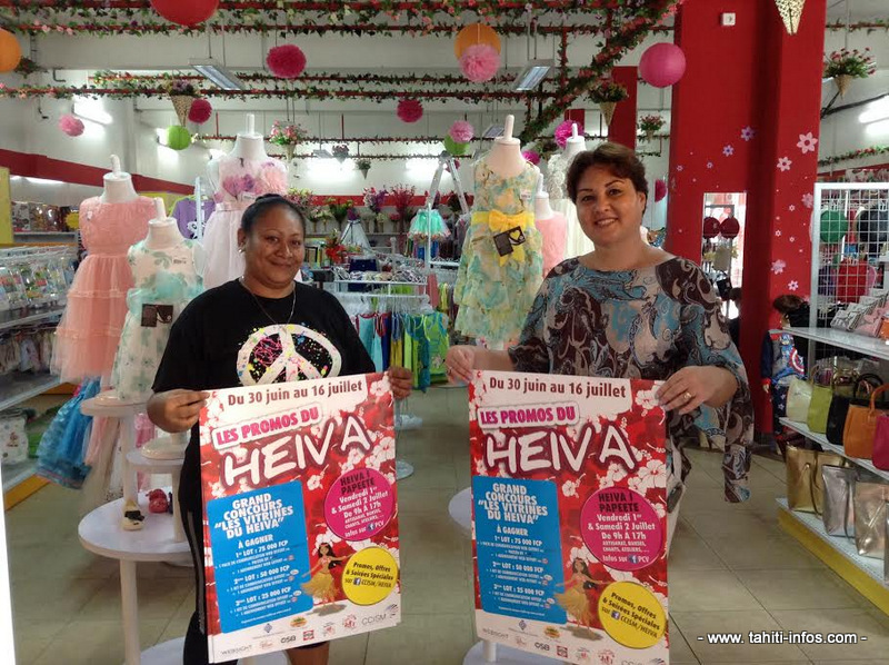 Les commerçants participant au Heiva.