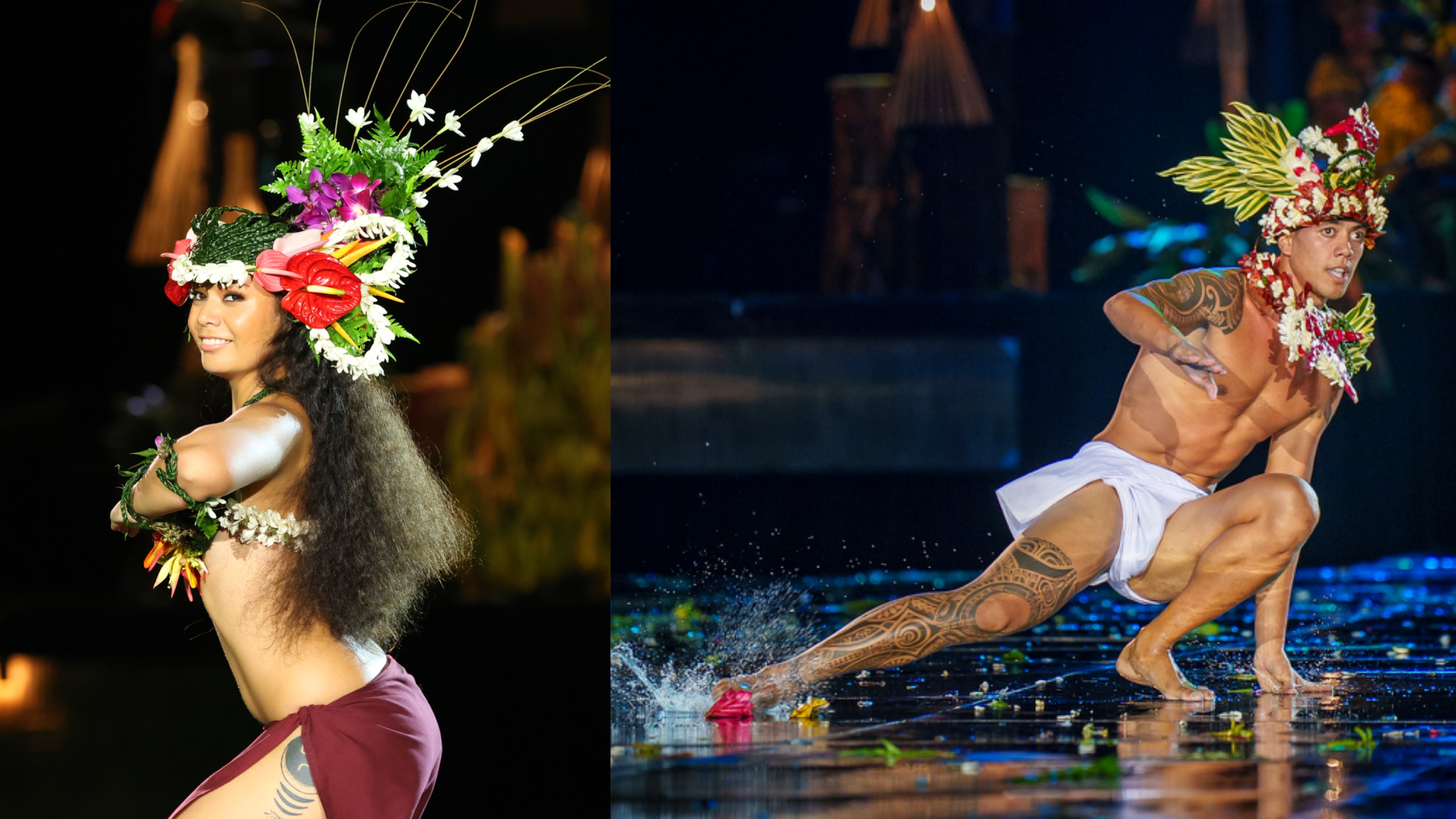 Hereiti Tixier, meilleure danseuse de Temaeva et du Heiva i Tahiti 2026 (Crédit photo : TFTN/Heiva i Tahiti 2026). Valentin Teihotu, meilleur danseur de Nuna’a e hau et du Heiva i Tahiti 2026 (Crédit photo : Ā’au).