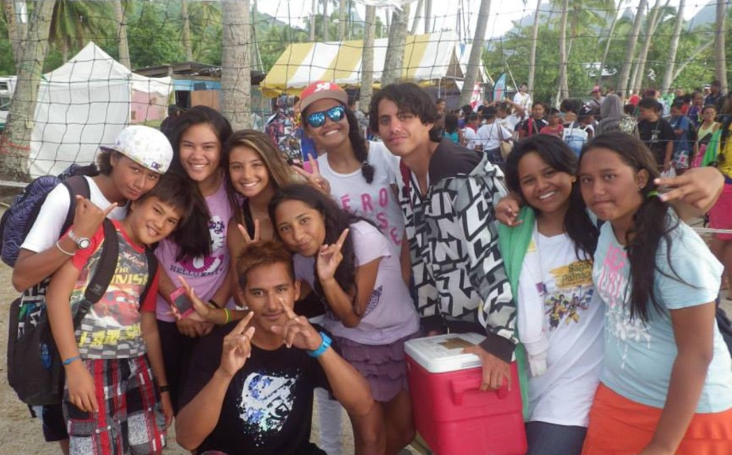 “Ma première Saga, c’était la Saga Painapo en 2013, à Moorea”, se rappelle la jeune femme (Crédit : archive personnelle).
