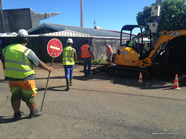 Depuis 8 heures ce lundi matin, les équipes sont sur le site