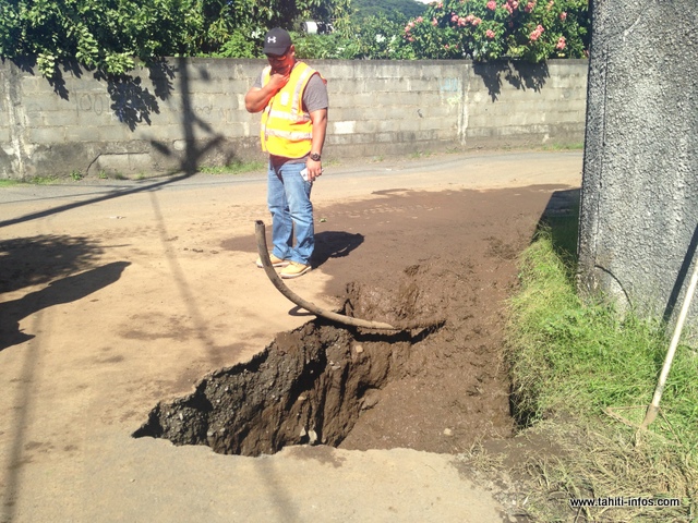 La vétusté de la tuyauterie est à l'origine de la fuite