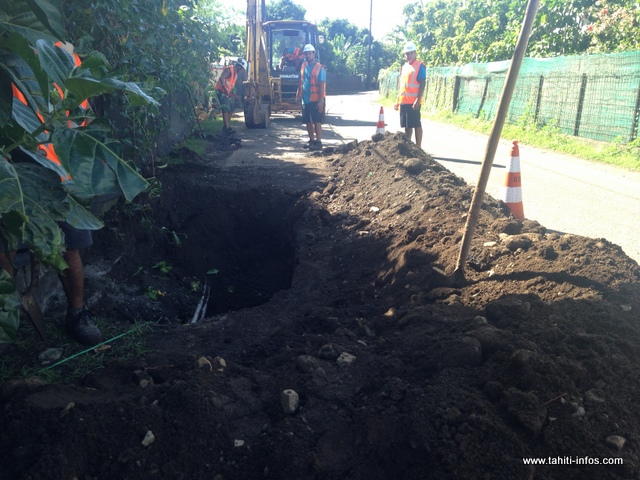 Seule la Polynésienne des eaux est habilitée à intervenir sur le tuyau en fibro