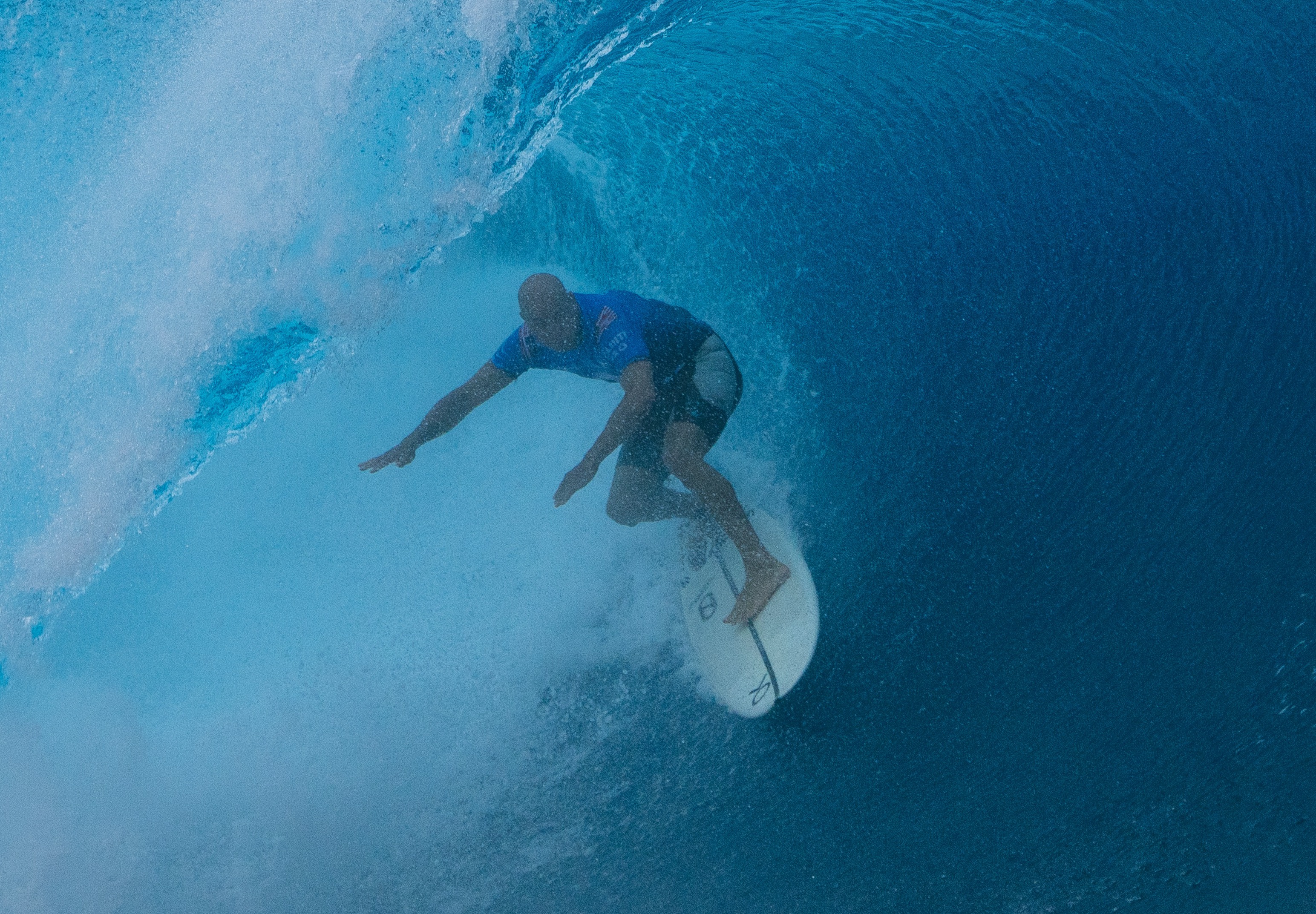 Kelly Slater continue de faire le show. @ WSl Hannah Anderson