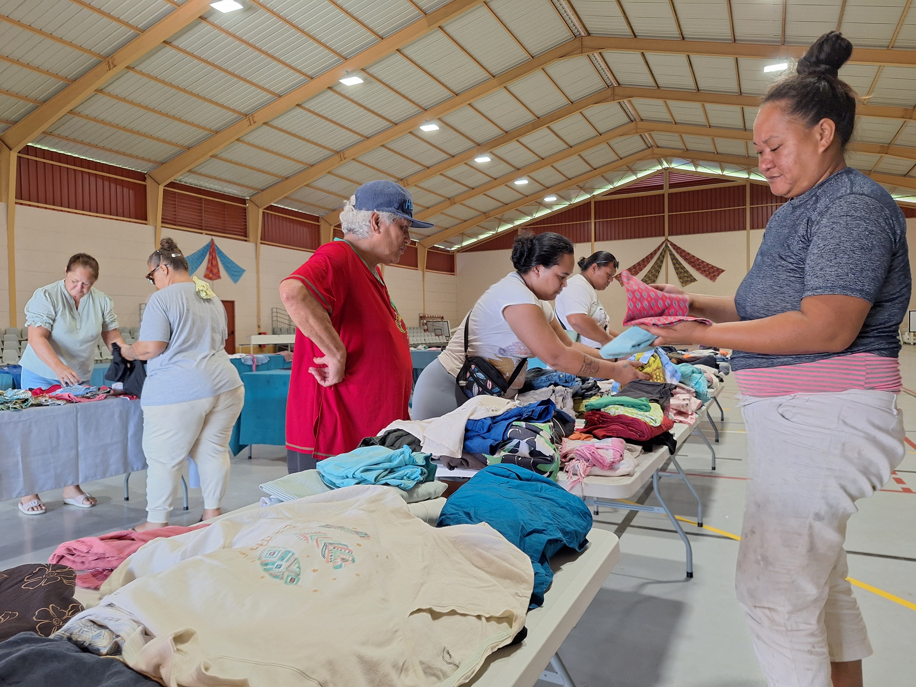 Cette action sociale a attiré de nombreuses familles dès l’ouverture grâce à de généreux donateurs (Crédit : Anne-Charlotte Lehartel).