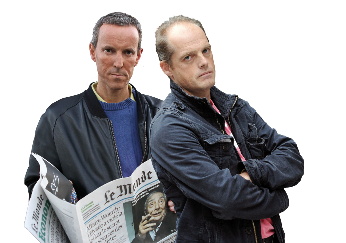 Les journalistes Gérard Davet et Fabrice Lhomme.