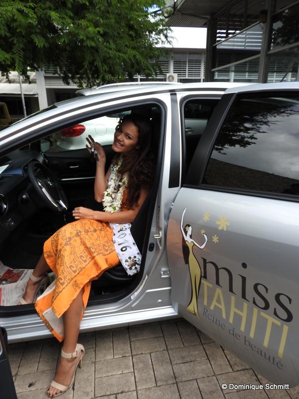 Miss Tahiti 2016 roulera avec ce véhicule doté de la technologie hybride.