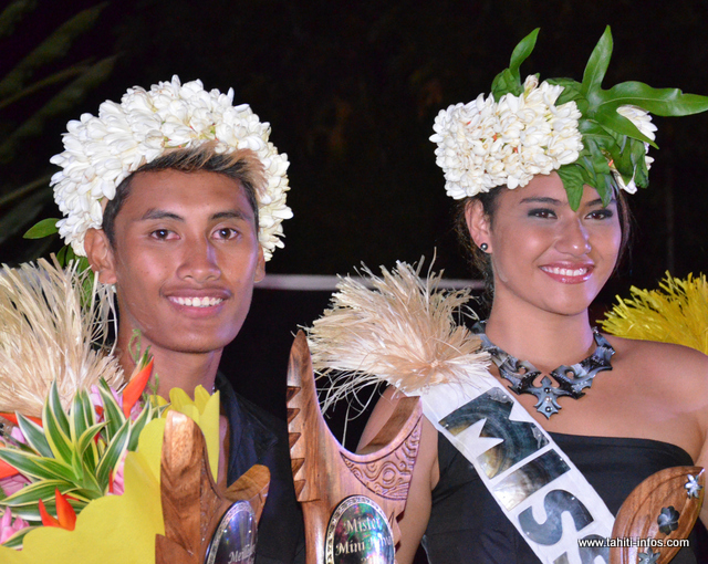 Jadis et Heiarii Miss et Mister Mini-Heiva 2016