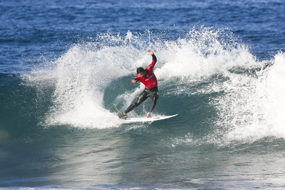 Michel Bourez a très bien surfé en Afrique du Sud